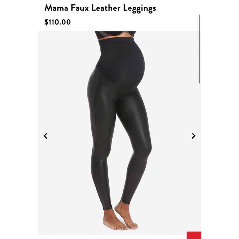 Spanx Mama Faux Leather Leggings (maternity)